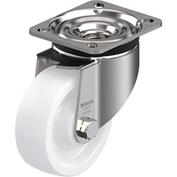 Roulette pivotante en acier inox, série LKX-SPO