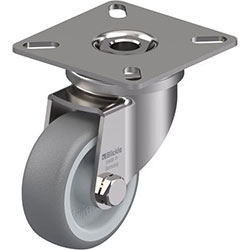 Roulette d’appareil pivotante en acier inox, série LPXA-TPA