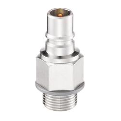 Adaptateur fileté mâle avec valve
