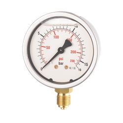 Manomètre à bain de glycérine rond Ø 63 mm