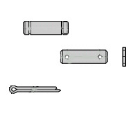 Raccord CMK2 / CMA2 / CKV2 / JSK2 / JSM2, goupilles pour support double