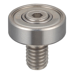 Galet à billes / une rangée / axe fileté à six pans creux / inoxydable / EASTERN SEIKO