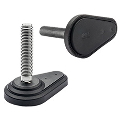 LVQ.FO-SST - Eléments de nivellement pour fixation au sol -Base en technopolymère tige en acier INOX