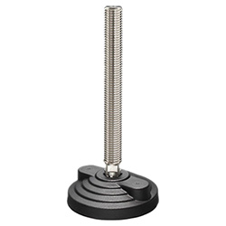 LVQ.F-SST - Eléments de nivellement pour fixation au sol -Base en technopolymère tige en acier INOX
