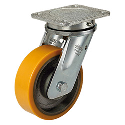 RE.F4-WH - Roues en polyuréthane coulé -Monture en acier électro-soudé pour charges lourdes