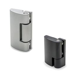 Charnières d'angle / réduction conique, filet femelle / aluminium / CMDX-AL / ELESA