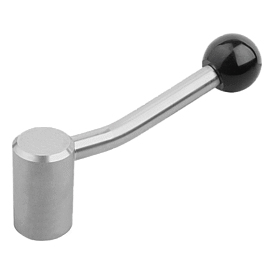 Poignée simple en Inox avec taraudage, 20 degrés (06341)