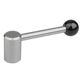 Poignée simple en Inox avec taraudage, 0 degrés (06341)