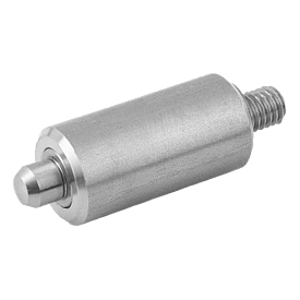 Doigt d'indexage en acier ou en inox version lisse sans embase avec doigt fileté (03098)