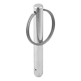 Axe de fixation en acier avec anneau porte-clés en inox (03195)