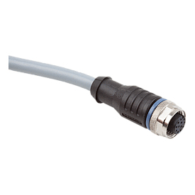 Connecteur à douille M12x1 avec verrouillage à vis, Forme A, douille droite (80150-10)