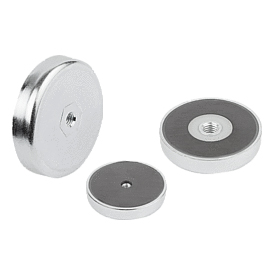 Aimants plats avec taraudage en ferrite dure (09072-10)