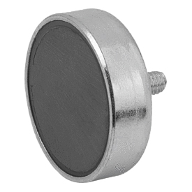 Aimants plats avec filetage en ferrite dure, Forme A (09065)