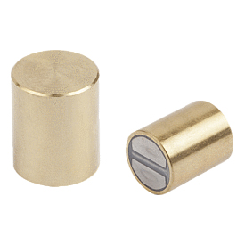 Aimants ronds avec surface de contact usinable en NdFeB (09067-11)