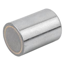 Aimant cylindrique en AlNiCo à diamètre exterieur non calibré (09061)