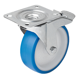 Roulette pivotante avec stop fix pour locaux sanitaires (95046)
