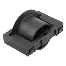Éléments roulants en plastique pour rails à rouleaux, Forme B (10448)