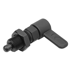 Doigt d'indexage verrouillable en acier à guidage interne, Forme B, sans capuchon de verrouillage, avec écrou (03099-35)