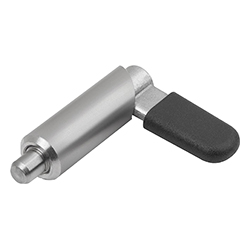 Doigts d'indexage verrouillables en inox, Forme F, avec capuchon de verrouillage (03099-10)