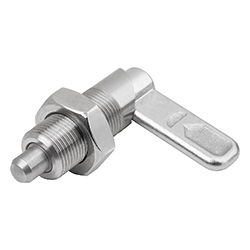 Doigts d'indexage verrouillables en inox, Forme B, sans capuchon de verrouillage, avec écrou (03099-11)