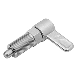 Doigt d'indexage verrouillable en inox à guidage interne, Forme A, sans capuchon de verrouillage, sans écrou (03099-35)