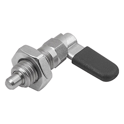 Doigt d’indexage verrouillable en inox avec pièce hexagonale, Forme D (03099-12)