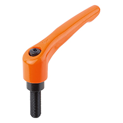 Manette indexable avec insert fileté, pouces (06460)