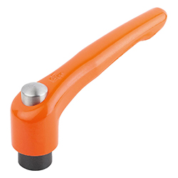Manette indexable avec bouchon de protection avec insert taraudé, pouces (06450)