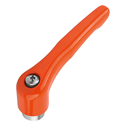 Manette indexable avec insert taraudé en Inox, pouces (06451)