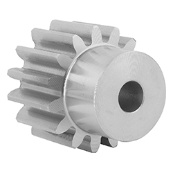 Engrenages en inox, module 3, denture droite fraisée, angle de pression 20°, Forme A, avec moyeu (22400-20)
