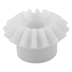Engrenages coniques en plastique, rapport 1:1 traités par pulvérisation, denture droite, angle de pression 20° (22432)
