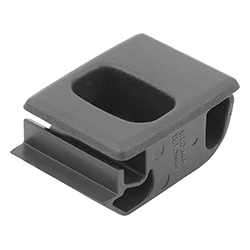 Fermeture à déclic en plastique avec creux de poignée, encliquetable, Forme A, mini (05596-42)