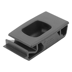 Fermeture à déclic en plastique avec creux de poignée, encliquetable, Forme B, petite (05596-42)
