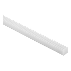 Crémaillères en plastique traitées par pulvérisation, denture droite, angle de pression 20° (22422)
