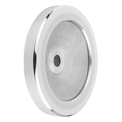 Volant plein en aluminium, sans poignée cylindrique, pouces (06275)
