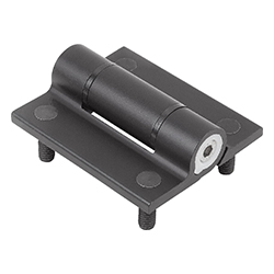 Charnières en aluminium avec friction réglable, Forme B (27860)