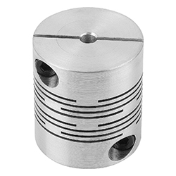 Raccords à ressort en aluminium avec moyeux de serrage (23010-01)