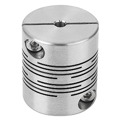 Raccords à ressort en inox avec moyeux de serrage (23010-05)