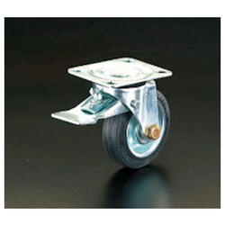 Roulettes  avec frein sur la roue avant (roulettes pivotantes) / Diamètre de la roue × largeur : 125 × 37,5 mm. Capacité de charge : 120 kg