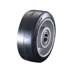 Roue à bandage en caoutchouc et jante en aluminium EA986M-100