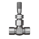 Valve à indicateur d'ouverture, de type fileté avec micromètre, 3.92MPa acier inoxydable