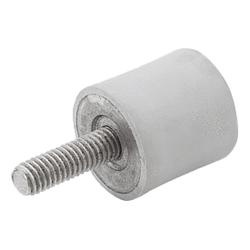 Tampons en caoutchouc, acier inoxydable, type B (K1321)