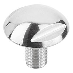 Vis à tête sphérique au DESIGN hygiénique (K1329)