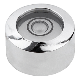 Niveaux Bullseye dans cadre rond, forme B, avec vis sans tête (K1155)