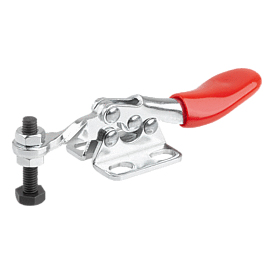 Mini sauterelles horizontales à pied plat et broche de serrage fixe (K1541)