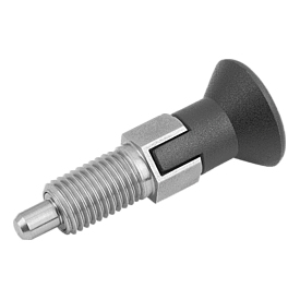 Poussoirs d’indexation avec goupille de verrouillage allongée, forme C (K0630)