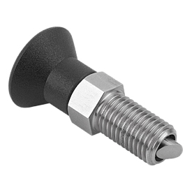 Poussoirs d’indexation avec verrou rotatif et chanfrein d’introduction, forme A (K1300)