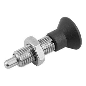 Poussoirs d’indexation sans collier, avec goupille allongée, forme H (K0633)