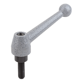 Leviers de serrage, acier, filetage extérieur (K0120)
