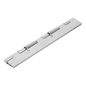 Charnières à ressort, acier ou acier inoxydable, 180 mm, ressort fermé (K1176)